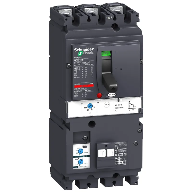 Achetez Aujourd'hui NSX100F Vigi MH TM63D 3P3D - disjoncteur VigiCompact - LV429932