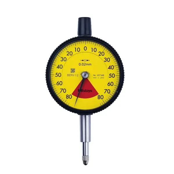 Comparateur à cadran, dos plat, version ISO un tour, protégé contre les chocs et la poussière, 1,6 mm, 0,02 mm Offre Limitée