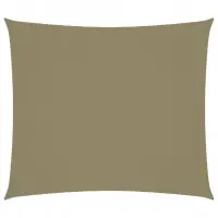 Voile toile d‘ombrage parasol tissu oxford rectangulaire 2 x 2,5 m beige 02_0009588 Jusqu&rsquo;à épuisement Des Stocks