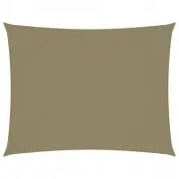 Voile toile d‘ombrage parasol tissu oxford rectangulaire 3 x 4,5 m beige 02_0009669 Seulement Aujourd&rsquo;hui