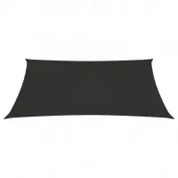 Voile toile d‘ombrage parasol tissu oxford rectangulaire 2 x 3 m anthracite 02_0009593 Nouvelle Collection