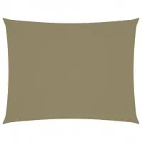 Voile toile d‘ombrage parasol tissu oxford rectangulaire 3,5 x 4,5 m beige 02_0009639 Petit Prix