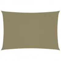 Voile toile d‘ombrage parasol tissu oxford rectangulaire 2,5 x 4,5 m beige 02_0009574 Bon Plan