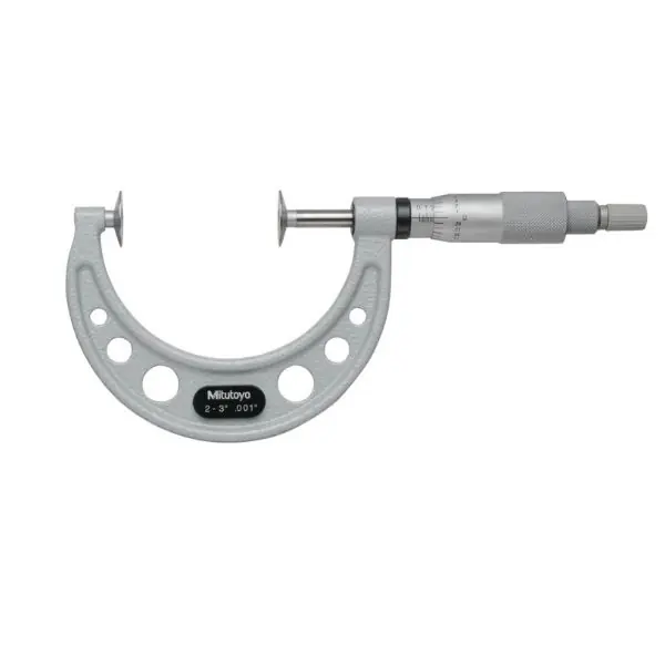 Prix Réduit Micromètre pour mesurer la largeur des dents, avec broche non tournante, 2-3″, D=20 mm