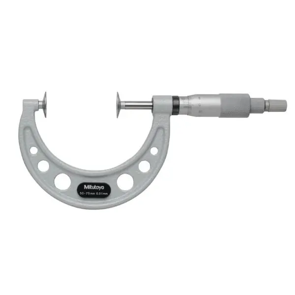 Achetez Aujourd'hui Micromètre pour mesurer la largeur des dents avec broche non tournante 50-75 mm, D=20 mm