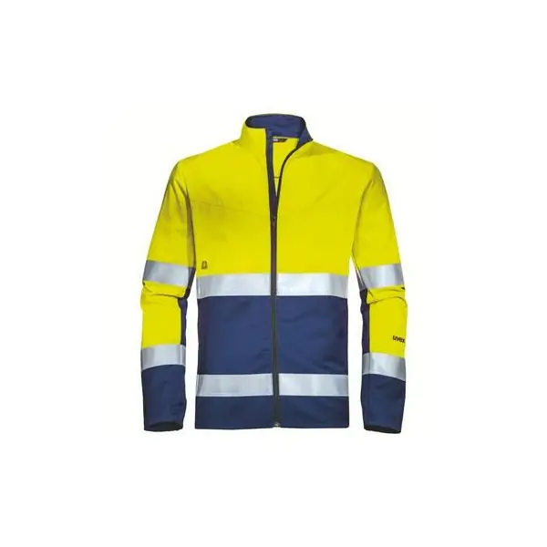 Veste de travail uvex Construction jaune/bleu/jaune signalisation M Livraison Express