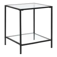 Table d‘appoint 55 x 45 x 45 cm noir transparent 03_0008627 Must-Have