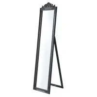 Miroir sur pied inclinable 160 x 40 cm gris foncé 03_0007963 Dernière Chance