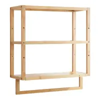étagère murale de salle de bain bambou 59 x 52 x 21 cm naturel 03_0007025 Retour Gratuit