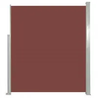 Auvent paravent store brise-vue latéral rétractable de patio jardin terrasse balcon protection visuelle écran 160 x 300 cm marron 02_0007275 Vente Directe