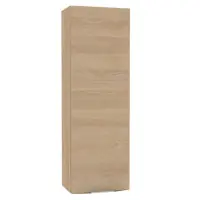 Niche haute Plénitude 1 porte 2 tablettes chêne clair version gauche 90 x 30 x 20 cm Nouvel Arrivage