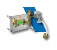 Bon Plan Kit de fixation robinetterie 60 glissement 12 avec robinet machine à laver ROBIFIX