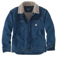 Veste Denim Sherpa relaxed fit bleu TXL – CARHARTT – S1105478H87XL Vente Flash