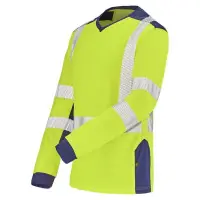 Jusqu'à épuisement Des Stocks T-shirt manches longues fluo SAFE XP HV jaune/bleu marine T2/M - CEPOVETT - 22-9T85-701-2/M