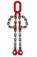 Dernier Modèle Elingue cha?ne 2 brins avec crochet à chape de sécurité à verrouillage automatique + crochet de raccourcissement à chape L2m - CHAPUIS - KLB026