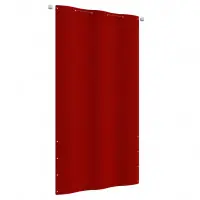 Offre Du Jour écran de balcon brise pare vue protection confidentialité 120 x 240 cm tissu oxford rouge 02_0010341