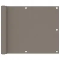 écran de balcon brise pare vue protection confidentialité 75 x 300 cm tissu oxford taupe 02_0010382 Usine Directe