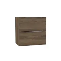 Vente Directe Meuble sous vasque Plénitude 2 tiroirs chêne noisette 60 x 38 cm
