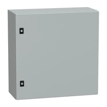 Marque Spacial CRN - coffret acier avec platine - H600xL600xP250mm - chassis plein - NSYCRN66250P