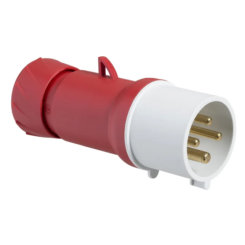Nouveauté PratiKa - fiche mobile industrielle droite 32 A - 3P+T - 380..415 V CA - IP44