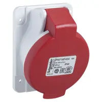 Meilleure Vente PratiKa - socle de prise inclinée -16A - 3P+T - 380-415 V CA- IP44 - à vis - PKF16F434