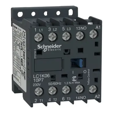 TeSys LC1K - contacteur - 3P - AC-3 440V - 9A - bobine 400Vca - LC1K0910V7 Nouveauté