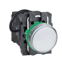 Harmony XB5 - voyant lumineux DEL - ?22 - blanc - alim transfo 400V - vis étrier - XB5AV5B1 Paiement Sécurisé