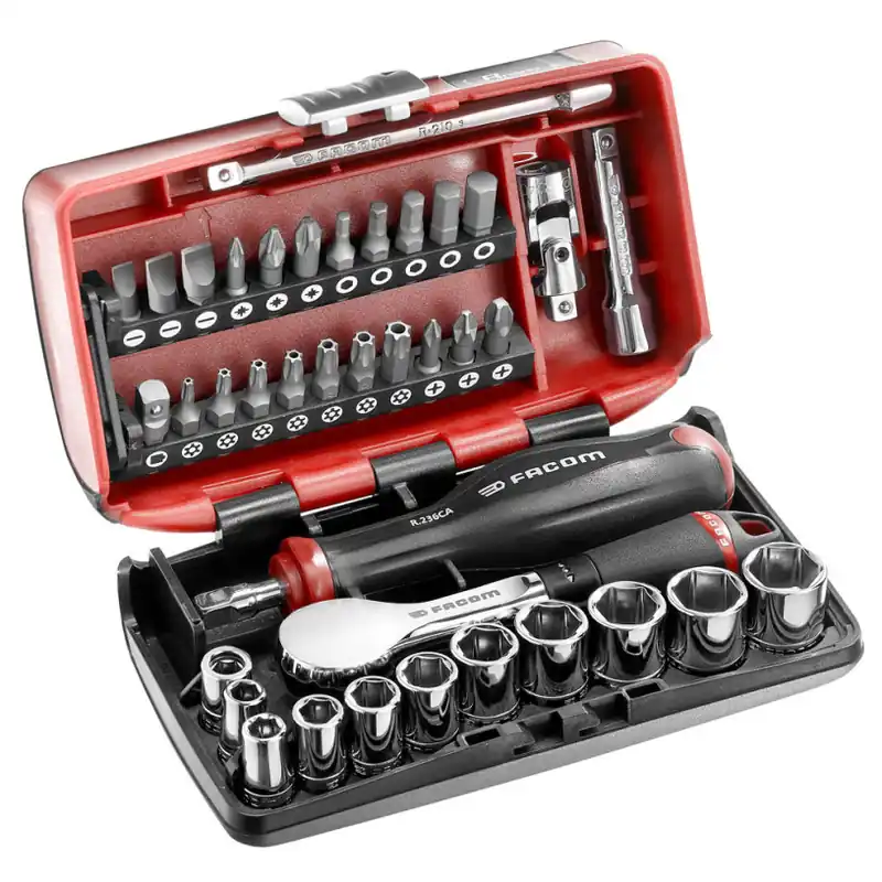 Nouvel Arrivage Coffret douil 1/4 6 pans métriques 5.5-14mm - Facom R.181NANO