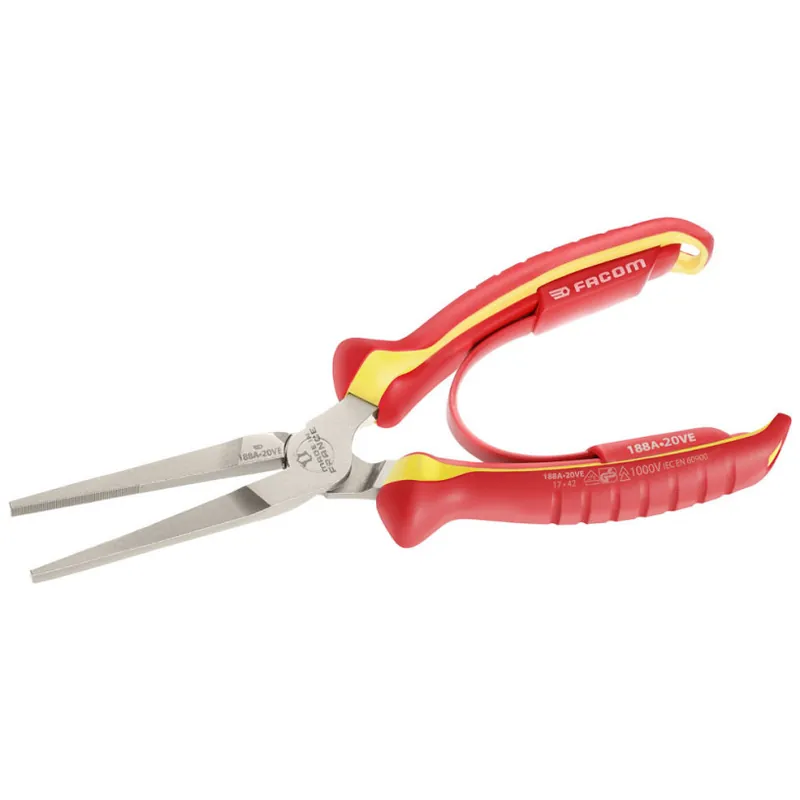 Nouveauté Pinces becs plats isolées 1000V 200mm facom 188A.20VE