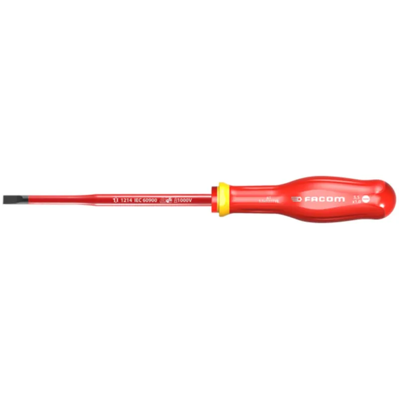 Tournevis Aminci "SLIM" Lame Isolée 1000 Volts FACOM PROTWIST? - Plat 6,5X1,2 - Lame 150MM - AT6.5X150TVE Populaire