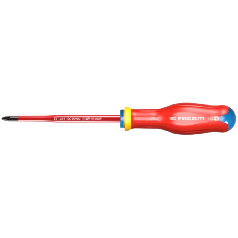 Tournevis Aminci "SLIM" Lame Isolée 1000 Volts FACOM PROTWIST? - Pz2 - Lame 125MM - ATD2X125TVE Usine Directe