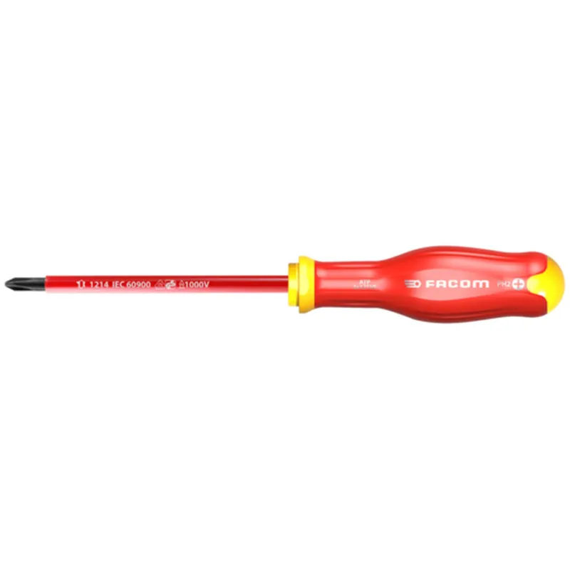 Tournevis Phillips? Lame Isolée 1 000 Volts FACOM PROTWIST? – Ph2 – Lame 125MM – ATP2X125VE Dernière Chance
