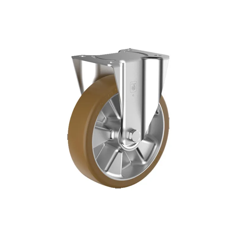 Roulette bandage polyurethane - monture fixe - ?125 MM - CMU 350 Kg Offre Spéciale
