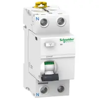 Dernier Modèle Acti9, iID interrupteur différentiel 2P 63A 100mA type AC - A9R12263