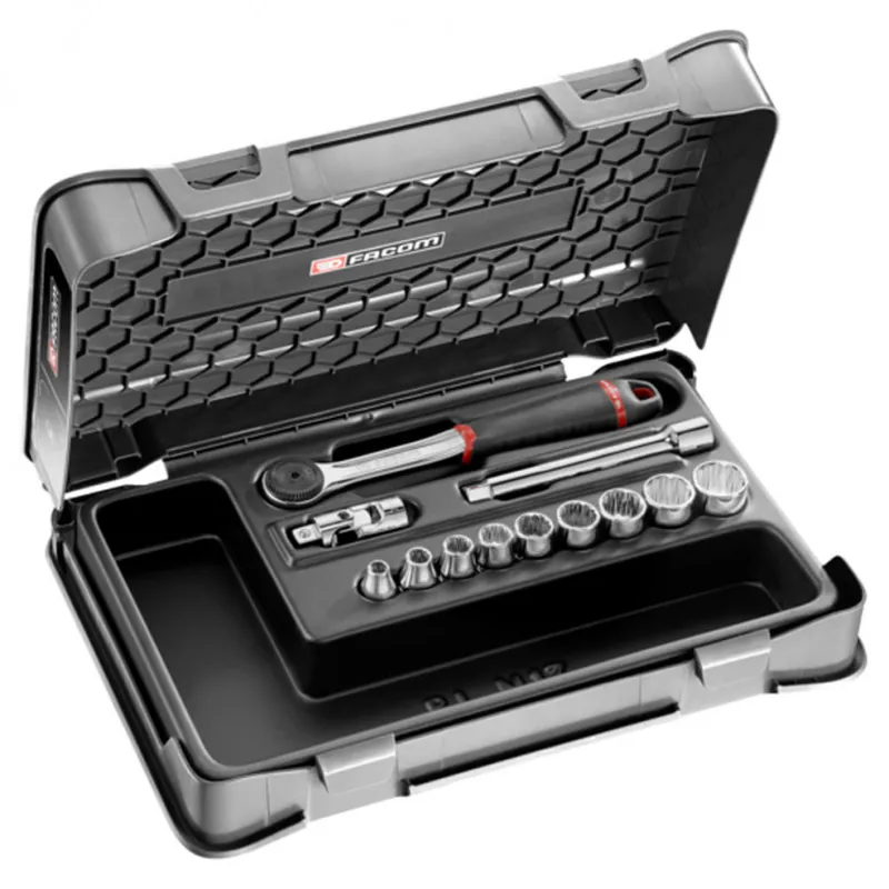 Authentique Coffret douilles 3/8‘ - 12 pans en pouce 12pièces - Facom J.161-1P12U
