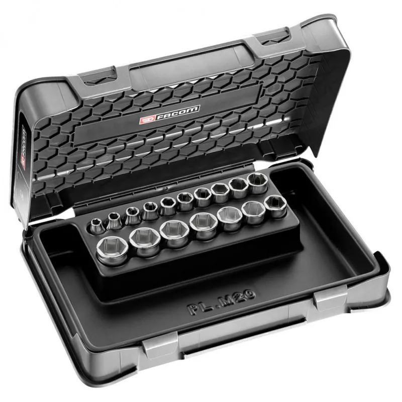 Top Vente Coffret douilles 3/8‘ - 6 pans métrique 17 pièces - Facom J.401