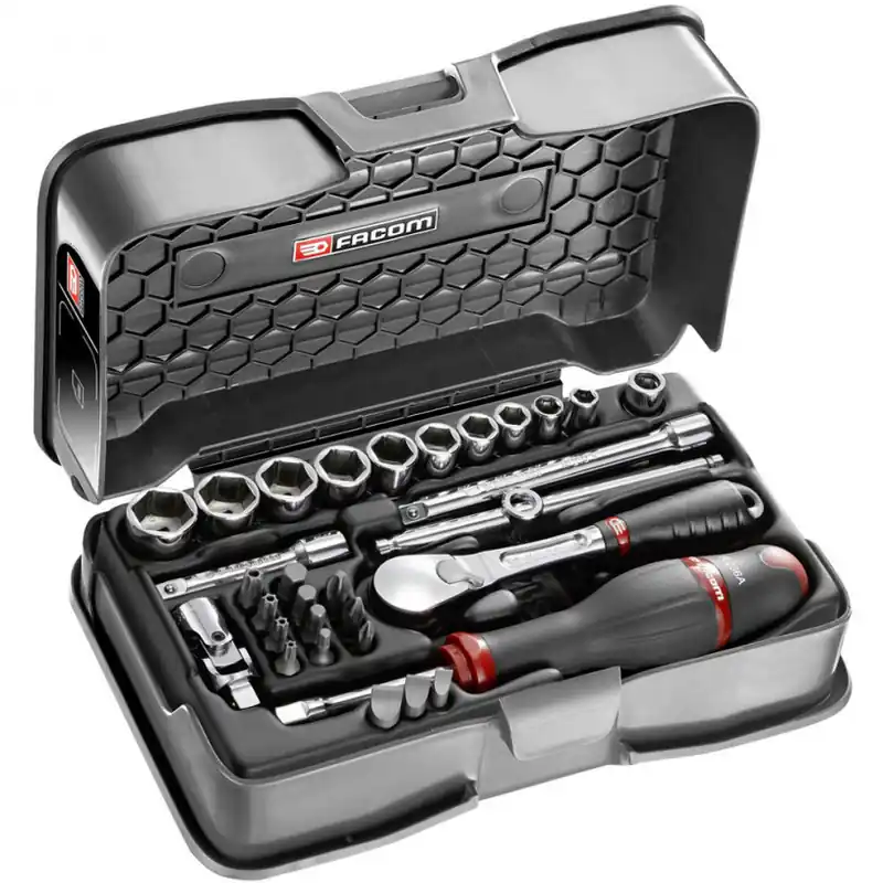 Coffret douilles 1/4‘ - 6 pans métrique 31 pièces - Facom RL.161-5P6 Offre Du Jour