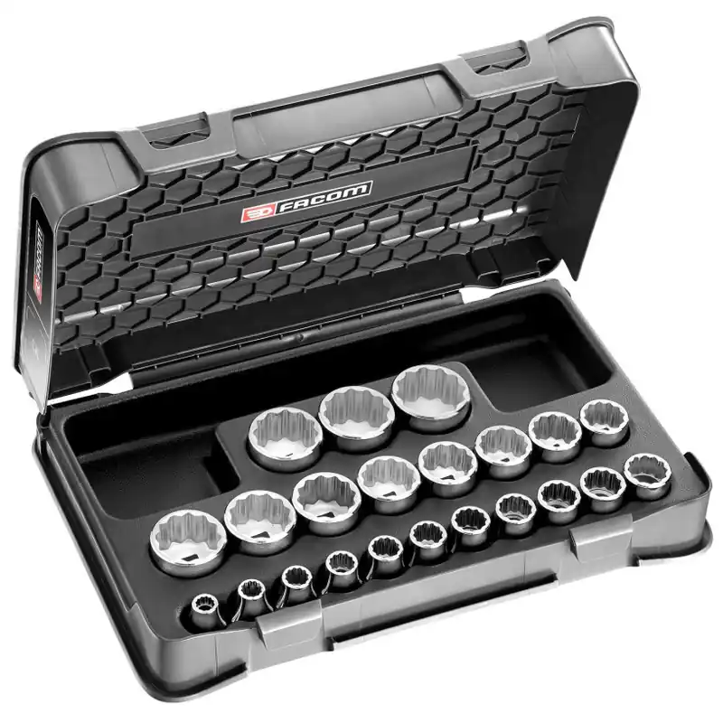 > Coffret douilles 1/2‘ 12p mm 22pc – Facom S.400B Commander Maintenant