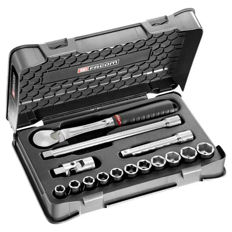 > Coffret douil 1/2‘ 6p in sl.161 15pc – Facom SL.161-1P6U Vente Flash