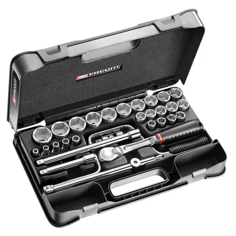> Coffret douil 1/2‘ 6p mm sl.161 30pc – Facom SL.161-5P6 Commande En Gros