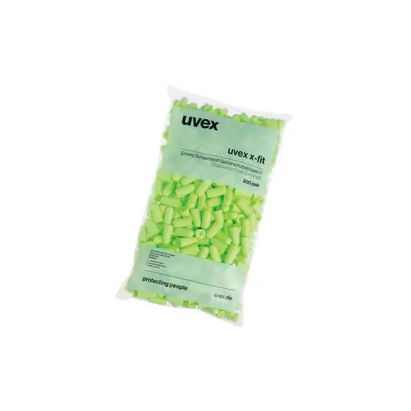 Achat Immédiat Bouchons d’oreilles uvex x-fit vert SNR 37 dB taille M