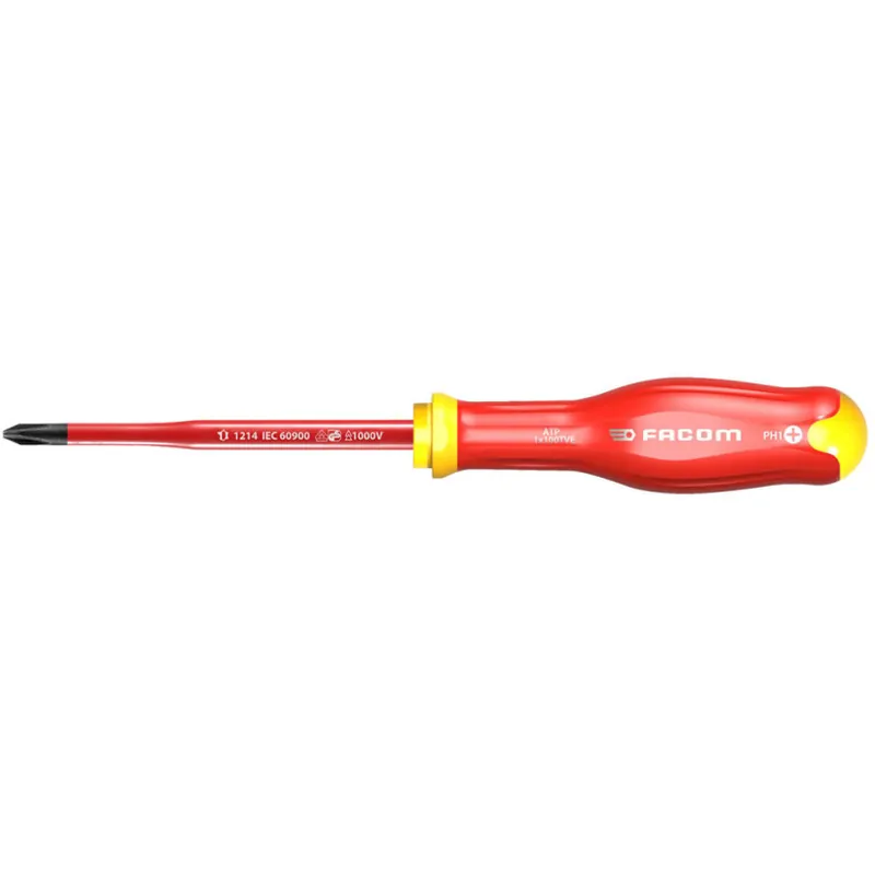 Certifié Tournevis Aminci "SLIM" Lame Isolée 1000 Volts FACOM PROTWIST? - Ph1 - Lame 100MM - ATP1X100TVE