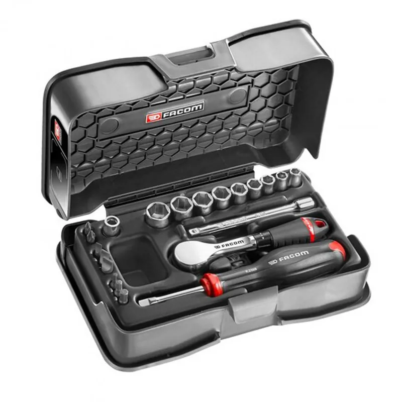 Vente Directe Coffret cliquet hp + douilles 1/4‘‘ 21 pièces-Facom R.181-4P6PB