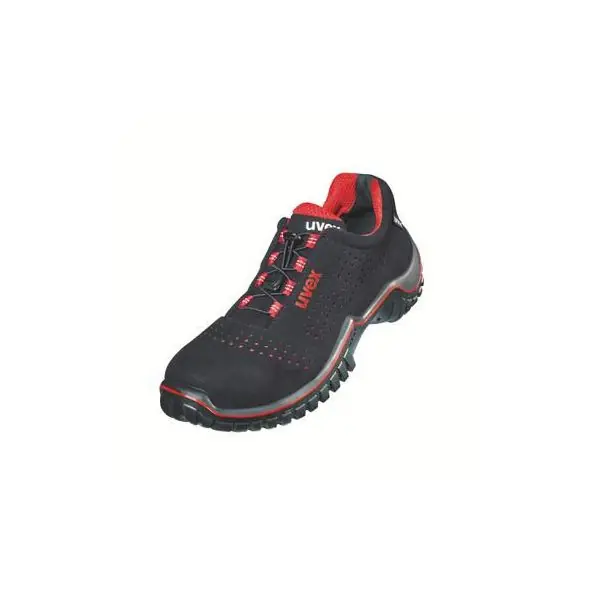 uvex motion style Chaussures basses S1 noir/rouge Largeur 11 Pointures 38 Prix Promo