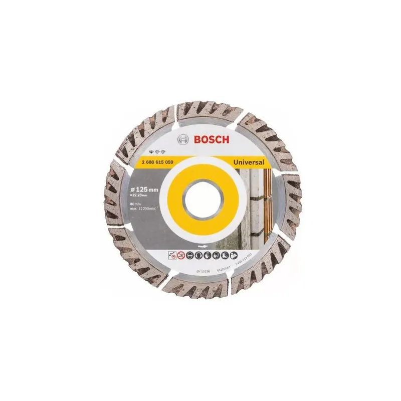 Disque Diamanté Tous Matériaux BOSCH? - ? 125 MM - 8 Segments/2,0X12 MM Satisfait Ou Remboursé