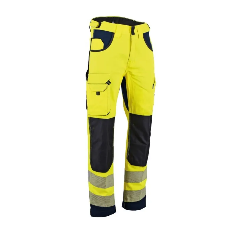 Commande En Gros Pantalon HV AUTHENTIC DEFENSE Jaune/Marine Taille 40