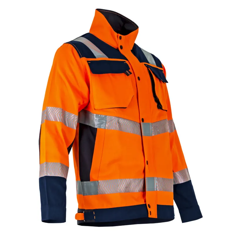 Blouson HV AUTHENTIC AMPOULE Orange/Marine Taille 5 (XL) Pas Cher