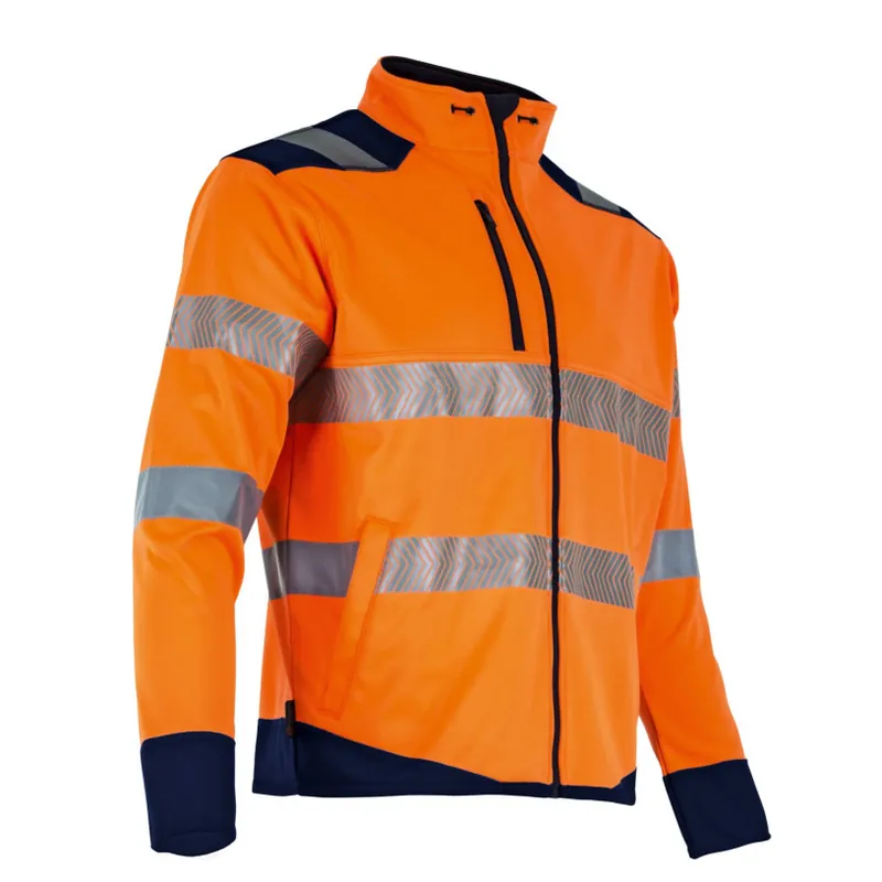 Veste Polaire HV AUTHENTIC Zippée Membranée LED Orange/Marine Taille 6 Retour Gratuit