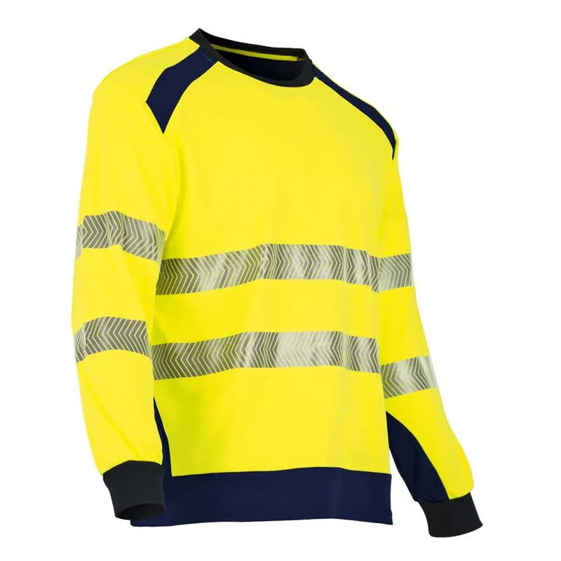 Offre Spéciale Tee-Shirt HV AUTHENTIC M. Longue CLARTE Jaune/Marine Taille 2XL