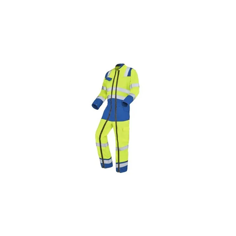 Vente Flash Combinaison COT/POLY 2 Zip Hte Visibilité JN/B. Azur T1 (40/42-S)